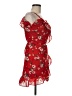 Simplee Floral Red Cocktail Dress Size M - photo 4