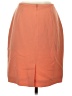 Petite Sophisticate Solid Orange Formal Skirt Size 4 Petite - photo 2