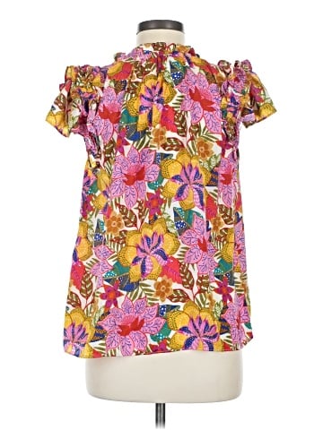 Rose + Olive Short Sleeve Blouse (view 2)