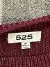 525 America Burgundy Pullover Sweater Size M - photo 7