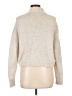 American Eagle Outfitters Metallic Silver Turtleneck Sweater Size L - photo 2