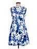 Chaps Print Blue Cocktail Dress Size 8 (petite) - photo 2