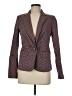 MICHAEL Michael Kors Houndstooth Burgundy Blazer Size 8 - photo 1