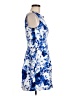 Chaps Print Blue Cocktail Dress Size 8 (petite) - photo 4