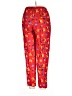 Clothing Co. 100% Rayon Hearts Red Casual Pants Size L - photo 2
