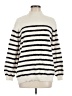 MNG Stripes Ivory Turtleneck Sweater Size M - photo 1