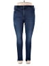 Express Solid Blue Jeans Size 18 (estimated) - photo 1
