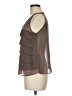 Ark & Co. 100% Polyester Brown Sleeveless Blouse Size M - photo 5
