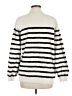 MNG Stripes Ivory Turtleneck Sweater Size M - photo 2