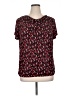 Jaclyn Smith Burgundy Short Sleeve Blouse Size XL - photo 1