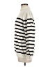 MNG Stripes Ivory Turtleneck Sweater Size M - photo 5