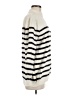 MNG Stripes Ivory Turtleneck Sweater Size M - photo 4