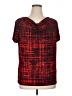 Jaclyn Smith Red Short Sleeve Blouse Size XL - photo 1