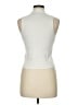 Caroline Constas Ivory Sleeveless Button-Down Shirt Size M - photo 2