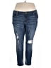 Cato Solid Blue Jeans Size 22 - photo 1