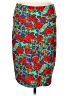Lularoe Print Teal Casual Skirt Size M - photo 1
