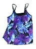 Unbranded Tropical Blue Swimsuit Top Size 3XL - photo 1