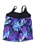 Unbranded Tropical Blue Swimsuit Top Size 3XL - photo 2