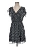 BCBGeneration 100% Recycled Polyester Print Blue Casual Dress Size S - photo 1