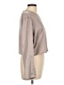 H&M 100% Polyester Metallic Gray Long Sleeve Blouse Size L - photo 4