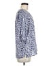Well Worn 100% Polyester Blue 3/4 Sleeve Blouse Size M - photo 4