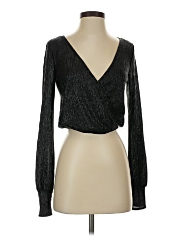 Zara W&B Collection Long Sleeve Top (view 1)