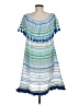 RUBY YAYA 100% Cotton Stripes Blue Casual Dress Size M - photo 2