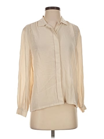 Everlane Long Sleeve Silk Top (view 1)
