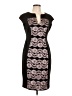 Connected Apparel Graphic Black Cocktail Dress Size 10 - photo 1