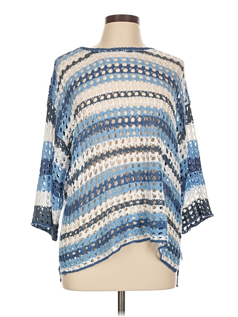 Pre-owned Dokotoo Poncho In Blue