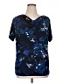 Jaclyn Smith Blue Short Sleeve Top Size XL - photo 1
