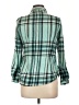 Derek Heart Plaid Teal Long Sleeve Button-Down Shirt Size L - photo 2