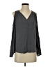 Collective Concepts Gray Long Sleeve Blouse Size XS - photo 1