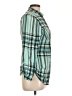Derek Heart Plaid Teal Long Sleeve Button-Down Shirt Size L - photo 4