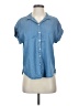 Alexander Jordan Blue Short Sleeve Blouse Size S - photo 1