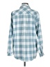 Lulus Plaid Blue Long Sleeve Blouse Size S - photo 2