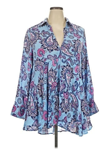 Roaman's 3/4 Sleeve Blouse (view 1)