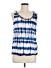 Willi Smith 100% Rayon Blue Sleeveless Blouse Size M - photo 1