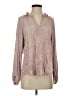 Democracy 100% Rayon Pink Long Sleeve Blouse Size S - photo 1