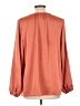 JM Collection 100% Polyester Orange Long Sleeve Blouse Size L - photo 2