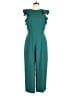 J.Crew 100% Polyester Solid Green Jumpsuit Size 10 - photo 1