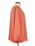 JM Collection 100% Polyester Orange Long Sleeve Blouse Size L - photo 4
