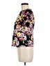 Helene Berman Floral Black Short Sleeve Blouse Size 8 - photo 5