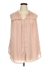 Daniel Rainn 100% Polyester Pink Sleeveless Blouse Size 2X - photo 1
