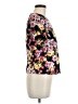 Helene Berman Floral Black Short Sleeve Blouse Size 8 - photo 4