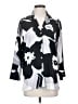 Natori 100% Polyester Print Gray 3/4 Sleeve Blouse Size S - photo 1