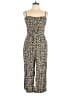 AUW 100% Rayon Print Gold Jumpsuit Size XL - photo 1