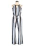En Focus Studio Stripes Blue Jumpsuit Size 12 - photo 1