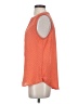 Apt. 9 100% Polyester Polka Dots Orange Sleeveless Blouse Size S - photo 5