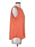 Apt. 9 100% Polyester Polka Dots Orange Sleeveless Blouse Size S - photo 4